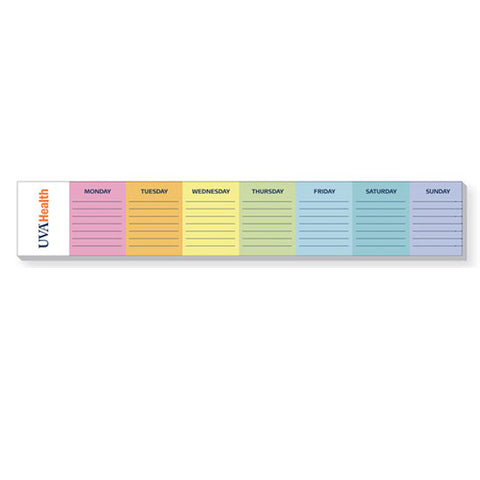 UVA Health System Daily To Do Notepad 12" x 2"