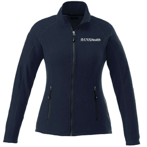 UVA Health System Poly Fleece Full Zip Jacket  Womens - Navy