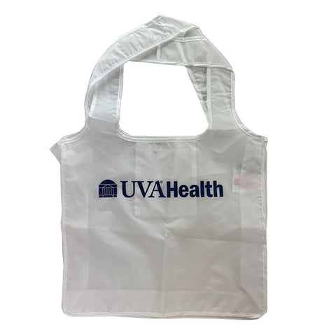 UVA Health Foldable & Reusable White Eco-Friendly Tote