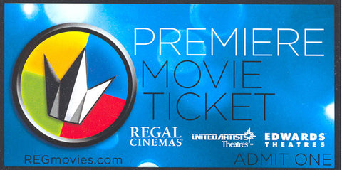 Regal Cinemas Admit One Card - 9 Points