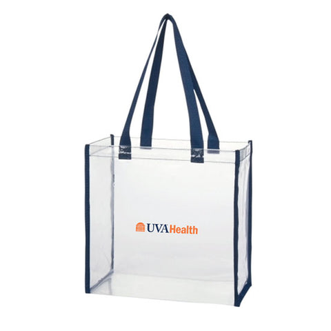 UVA Health System Clear Tote - Navy