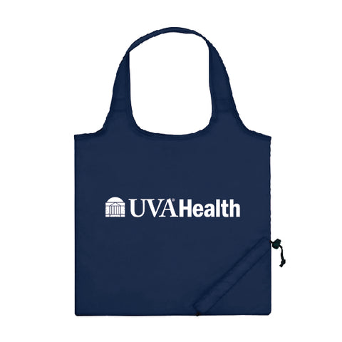 UVA Health System Foldaway Tote Bag - Navy