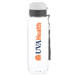 UVA Health System 27 Oz. h2go Vertex BPA Free Water Bottle - White  Top