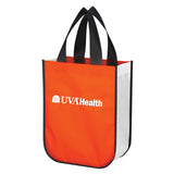 UVA Health System LOLA NON-WOVEN SHOPPER TOTE BAG WITH 100% RPET MATERIAL - Orange